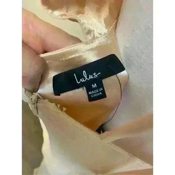 NWT LULUS Aim for amour champagne halter maxi dress, medium. NWT - Picture 13 of 13